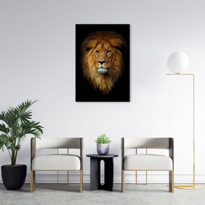 Quadro Leão de Juda 43x30 Sem Moldura