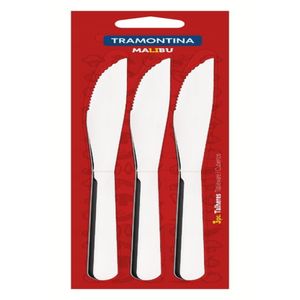 Conjunto Facas Churrasco Inox 3 Peças Malibu Tramontina