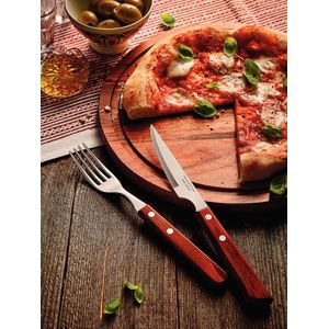 Faca Churrasco Inox 4 Polywood Cas Tramontina