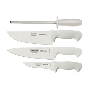 Jogo de Facas Churrasco Tramontina Inox com Cabo Polipropileno 4 Peças