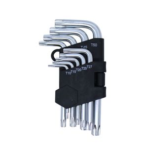Chave Torx com Furo 9 Peças Western