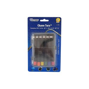 Chave Torx T5 A T10 6 Peças Western