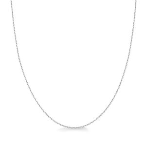 Corrente de Ouro Branco 18k  em Elos