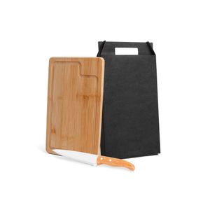 Conjunto Para Churrasco Em Bambu/Inox Dallas - 2 Pçs Welf