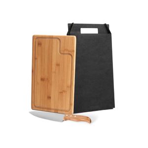 Conjunto Para Churrasco Em Bambu/Inox Texas - 2 Pçs Welf