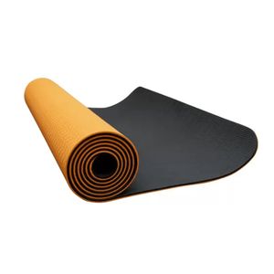 Tapete Move Em Polyester P/Yoga Tp10 Preto/ Laranja Oex Move/Home