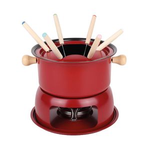 Conjunto Fondue Lucerna Vermelho 11 Peças Hauskraft