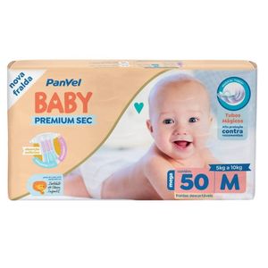 Fralda Panvel Baby Premium Sec M Com 50 Unidades