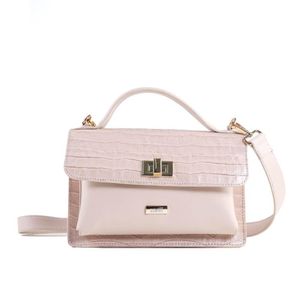Bolsa Feminina Zariff  Croco 1006 Nude