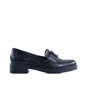 Sapato Feminino Mocassim Via Marte 23-16905 Preto