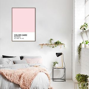 Quadro Color Card Rose Quartz 100x70 Filete Marrom