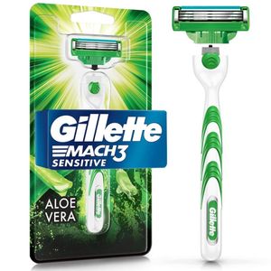 Aparelho Barbear Gillette Mach3 Sensitive + 1 Carga