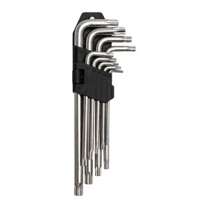 Chave Torx Longa com Furo 9 Peças Western
