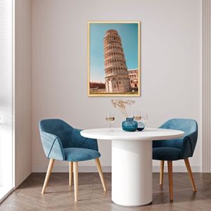 Quadro Torre de Pisa Itália 43x30 Caixa Marfim