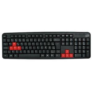 Teclado Gamer Iniciante Usb Newlik Level Tc308 Preto/Vermelho