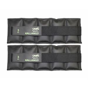 Caneleira Kallango Profissional Emborrachada Preta 3kg Par