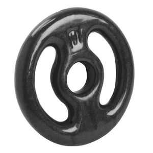 Anilha Emborrachada Preto 3kg