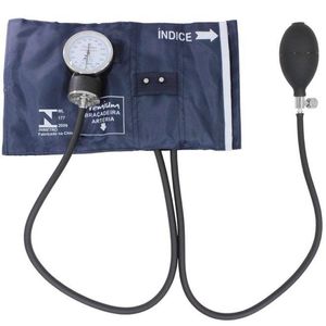 Esfigmomanômetro Premium Aneroide Adulto Braçadeira em Metal com Estetoscópio