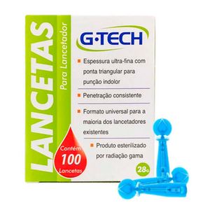 Lancetas G-Tech 100UN