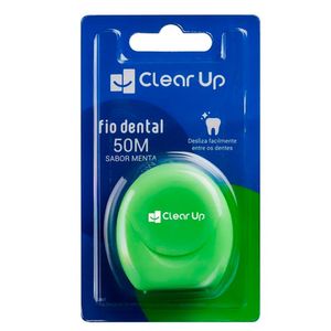 Fio Dental Clear Up 50M Sabor Menta