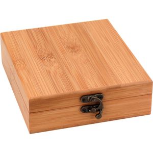 Jogo Bar Vinho 4 peças Bambu 5X15X17Cm
