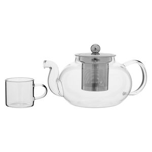 Jogo Chaleira/Xicaras 750/70Ml Antella Borosilicato 10X20X13Cm 7 Peças