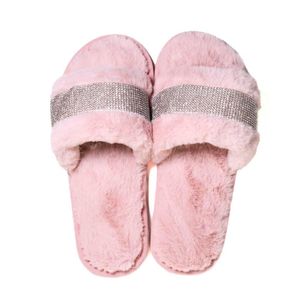 Chinelo Feminino Pantufa Zariff com Strass Rosa PTF094
