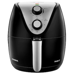 Fritadeira Elétrica Sem Óleo Air Fryer Mondial AF-30 Family Inox IV 3,5l  Preta