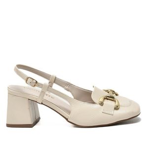 Sapato Feminino Via Marte Chanel 050-007 Bege