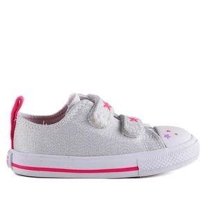 Tênis infantil Menina Converse All Star Ck1128 Prata