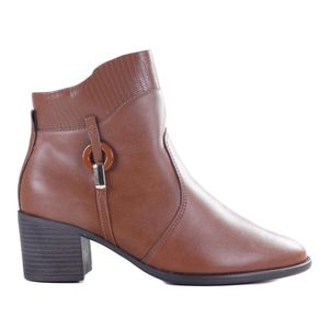 Bota Feminina Comfortflex Cano Curto Casual 2492303 Café