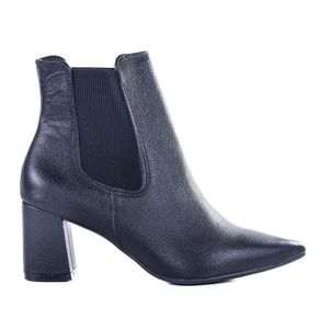 Bota Feminina Via Marte Couro 056-007 Preto
