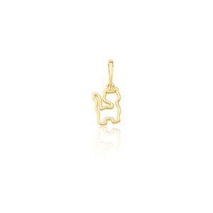 Pingente de Ouro 18k Gatinho vazado