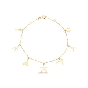 Pulseira de Ouro 18k Yoga