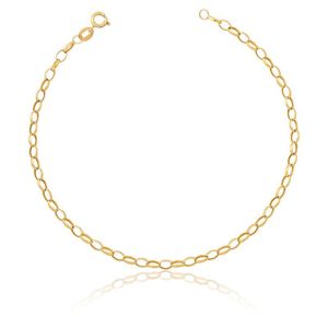 Pulseira Feminina de Ouro 18k Elo Português