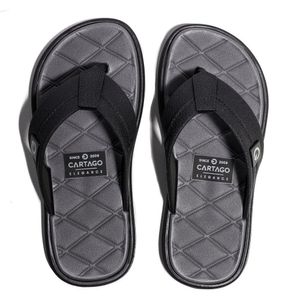 Chinelo Cartago Menino Preto Cinza