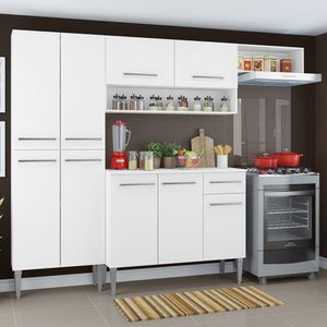 Armário de Cozinha Compacta Branco Emilly Top Madesa