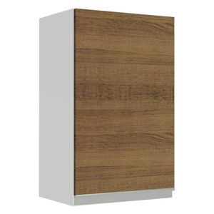 Armário Aéreo Madesa Glamy 40 cm 1 Porta - Branco/Rustic