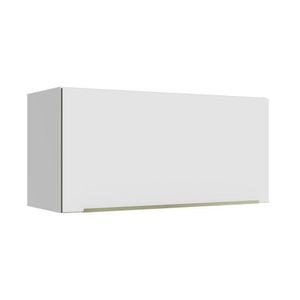 Armário Aéreo 70 cm 1 Porta Branco/Branco Veludo Lux Madesa