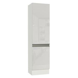 Paneleiro 100% MDF 2 Portas Branco Brilho Smart Madesa