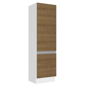 Paneleiro Madesa Acordes 100% MDF 60 cm 2 Portas - Branco/Rustic