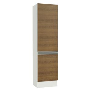 Paneleiro Madesa Smart 100% MDF 2 Portas - Branco/Rustic