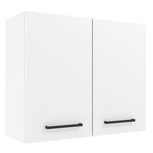 Armário Aéreo Madesa Agata 80 cm 2 Portas - Branco