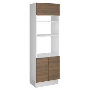 Torre Quente Madesa Stella 70 cm 3 Portas - Branco/Rustic