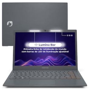 Notebook Positivo Vision C14 Lumina BAR Celeron 4GB 128GB eMMC, 14 HD Windows 11 Tecla Link + Microsoft 365 Personal com licença válida por 1 ano