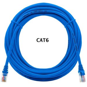 Cabo De Rede Plus Cable Pc Eth6e Patch Cord CAT6 Gigabit Azul 30 Metros