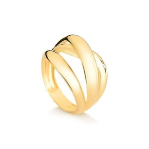 Anel de Ouro 18k linhas