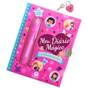 DIARIO MAGICO - COM CANETA MAGICA - ROSA