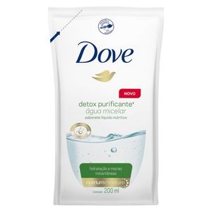 Sabonete Líquido Dove Água Micelar Detox Purificante Refil 200ml