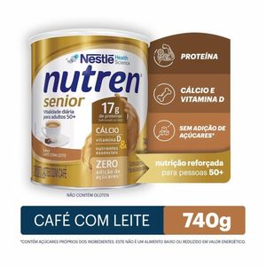 Complemento Alimentar Nutren Senior Café Com Leite 740g